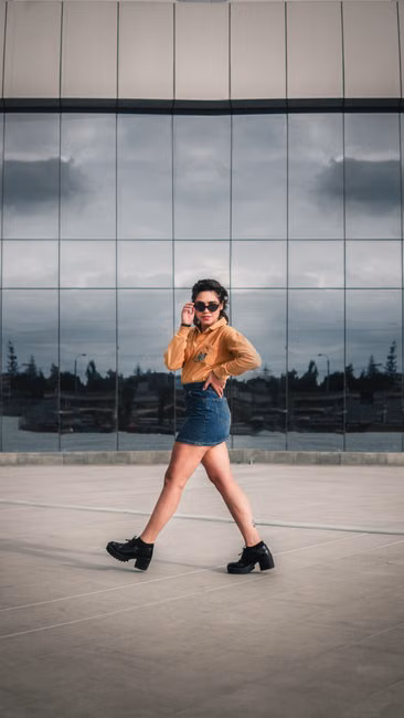 Saia Jeans Curta